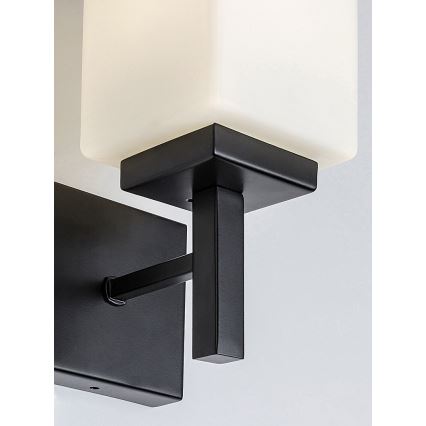 Rabalux - Kylpyhuoneen seinävalaisin 1xE14/10W/230V IP44 musta