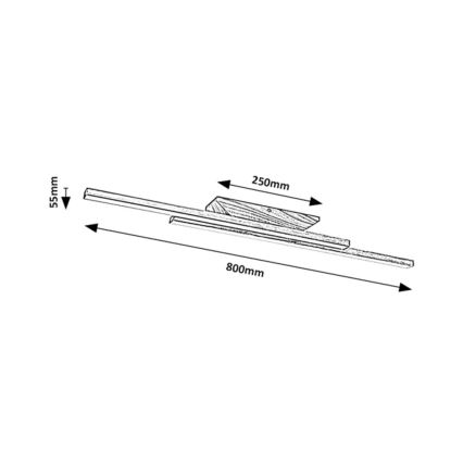 Rabalux - LED-kattovalaisin LED/21W/230V 4000K pyökki