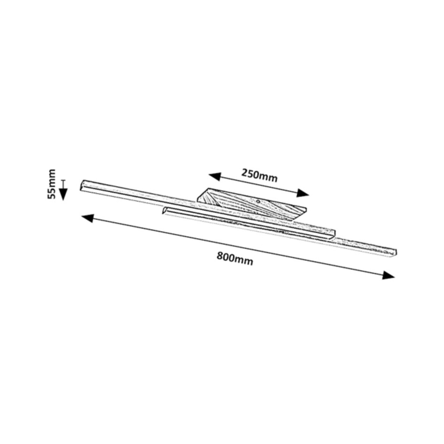 Rabalux - LED-kattovalaisin LED/21W/230V 4000K pyökki