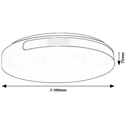 Rabalux - LED-kattovalaisin LED/24W/230V 4000K halkaisija 39 cm