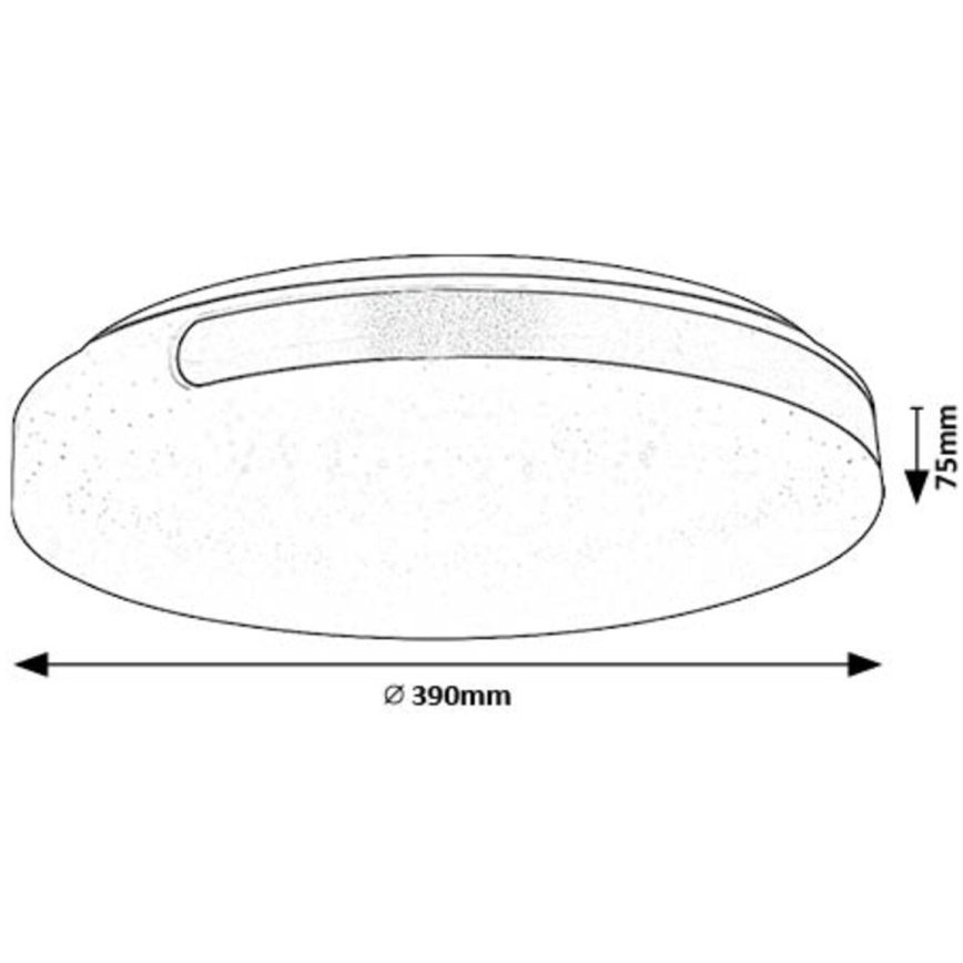 Rabalux - LED-kattovalaisin LED/24W/230V 4000K halkaisija 39 cm
