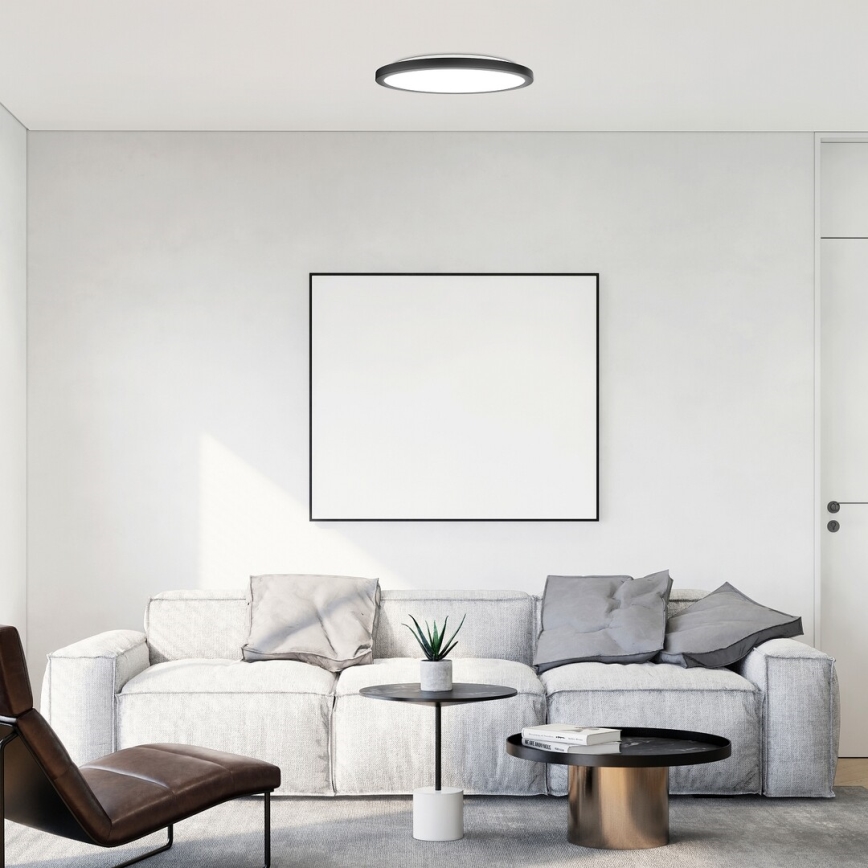Rabalux - LED-kattovalaisin LED/24W/230V 3000/4000/6000K halkaisija 29 cm musta