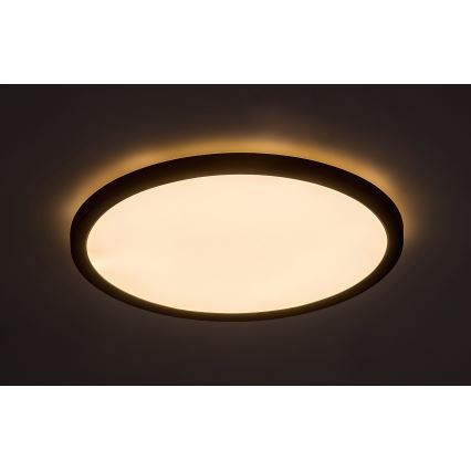 Rabalux - LED-kattovalaisin LED/36W/230V 3000/4000/6000K halkaisija 40 cm musta