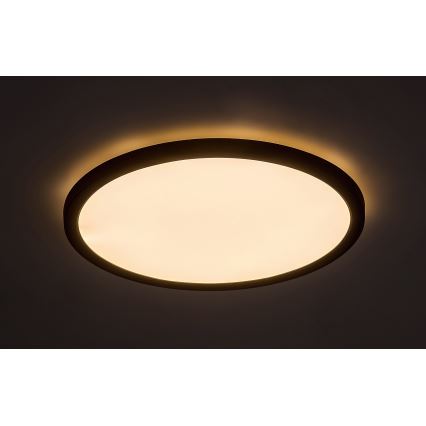 Rabalux - LED-kattovalaisin LED/36W/230V 3000/4000/6000K halkaisija 50 cm musta