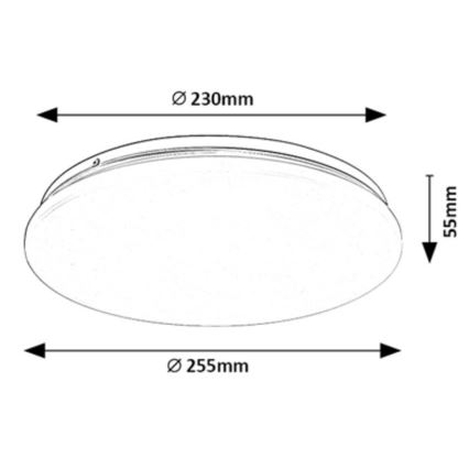 Rabalux - LED-kattovalaisin LED/12W/230V 3000K 25 cm