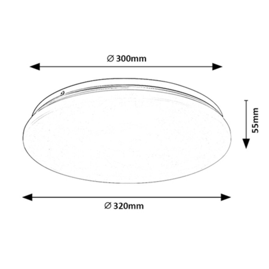 Rabalux - LED-kattovalaisin LED/18W/230V 3000K 32 cm
