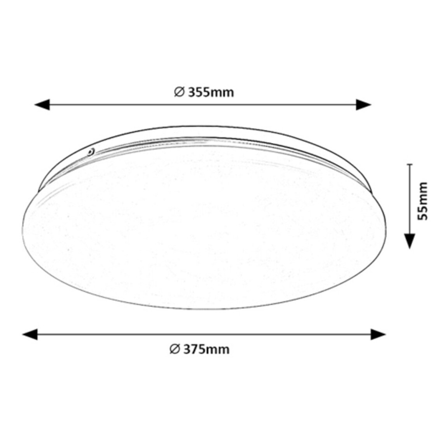 Rabalux - LED-kattovalaisin LED/24W/230V 3000K 37 cm