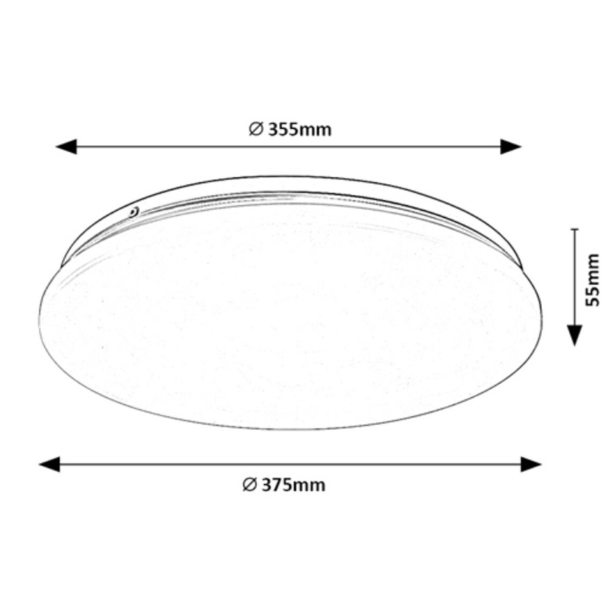 Rabalux - LED-kattovalaisin LED/24W/230V 4000K 37 cm