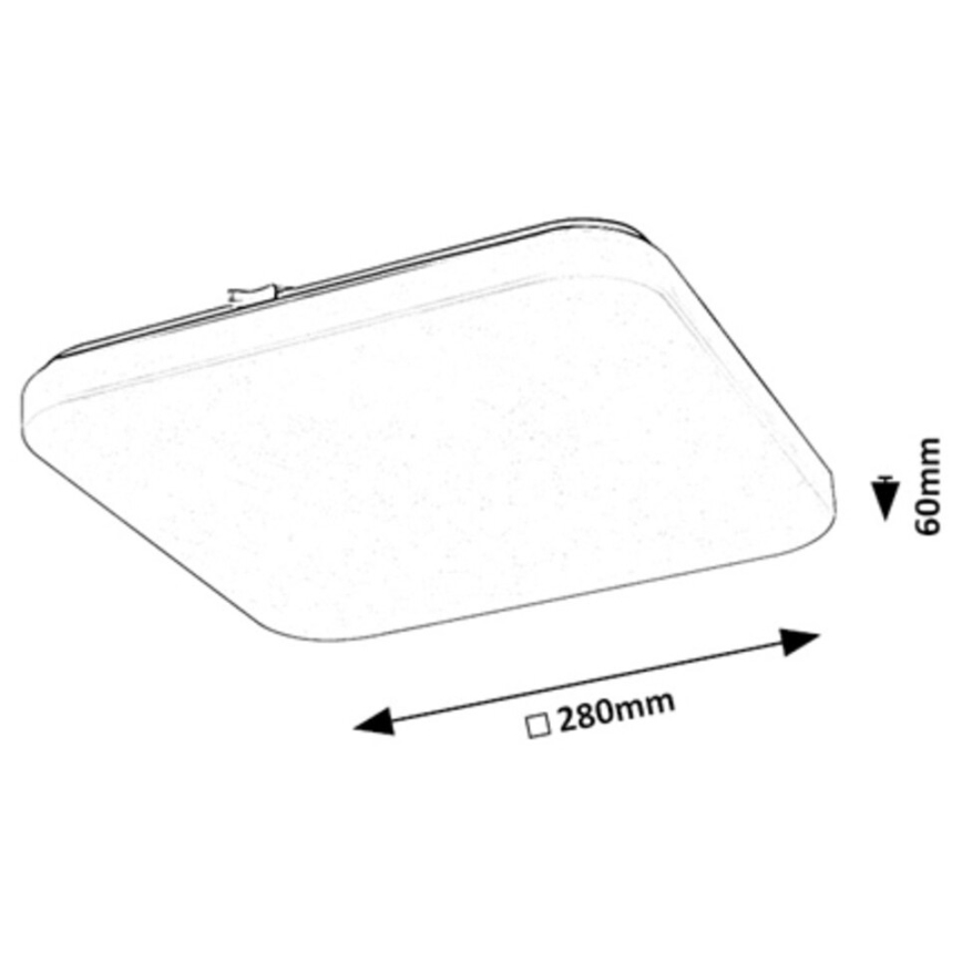 Rabalux - LED-kattovalaisin LED/12W/230V 3000K 28x28 cm