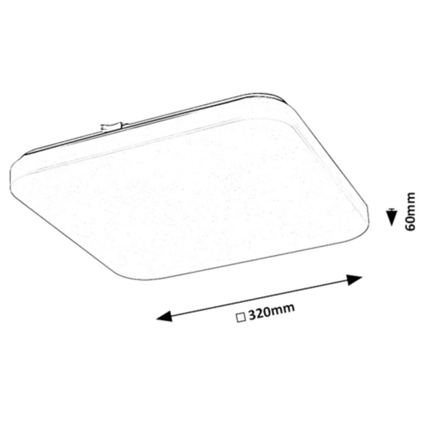 Rabalux - LED-kattovalaisin LED/18W/230V 3000K 32x32 cm