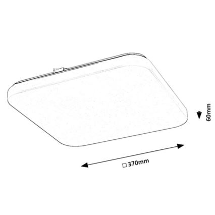 Rabalux - LED-kattovalaisin LED/24W/230V 3000K 37x37 cm