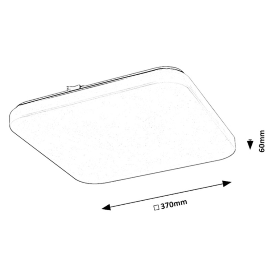 Rabalux - LED-kattovalaisin LED/24W/230V 3000K 37x37 cm