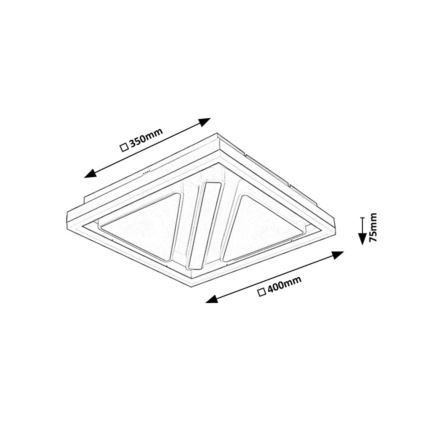 Rabalux - Himmennettävä LED-kattovalaisin LED/73W/230V + kauko-ohjaus