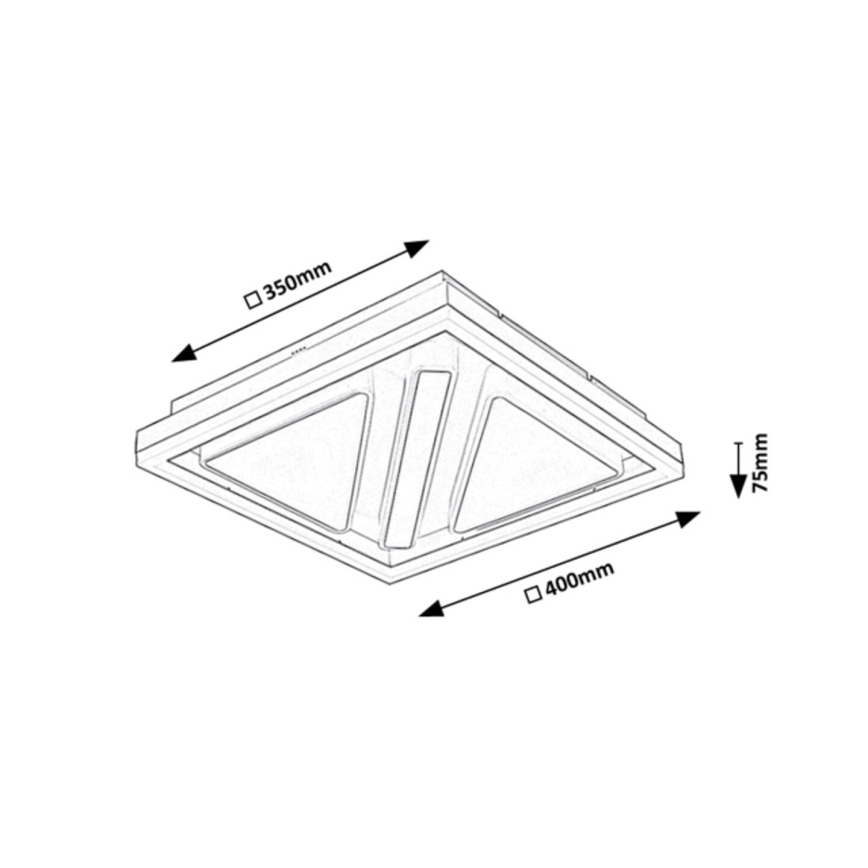 Rabalux - Himmennettävä LED-kattovalaisin LED/73W/230V + kauko-ohjaus