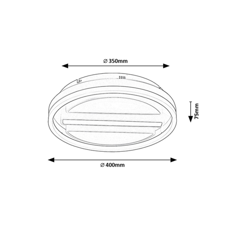 Rabalux - Himmennettävä LED-kattovalaisin LED/55W/230V + kauko-ohjaus