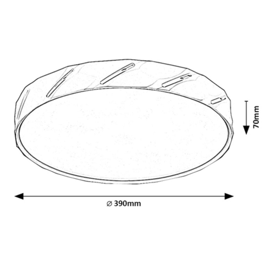 Rabalux - LED-kattovalaisin LED/25W/230V 3000K valkoinen halkaisija 39 cm