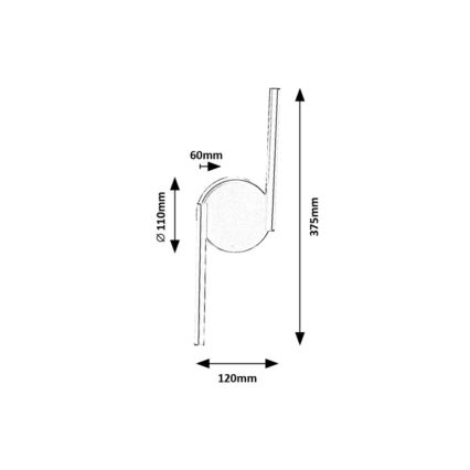 Rabalux - LED-seinävalaisin LED/8W/230V 4000K