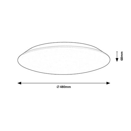 Rabalux - LED-kattovalaisin LED/45W/230V 4000K 48 cm