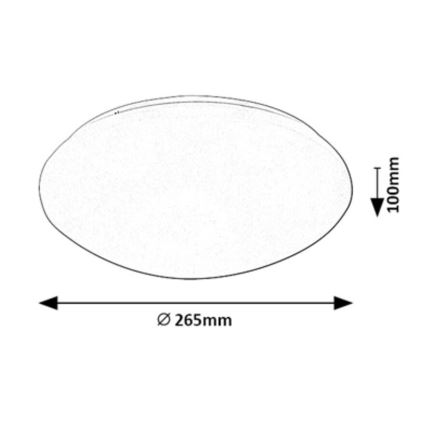Rabalux - LED-kattovalaisin kanssa sensori LED/12W/230V IP44 4000K
