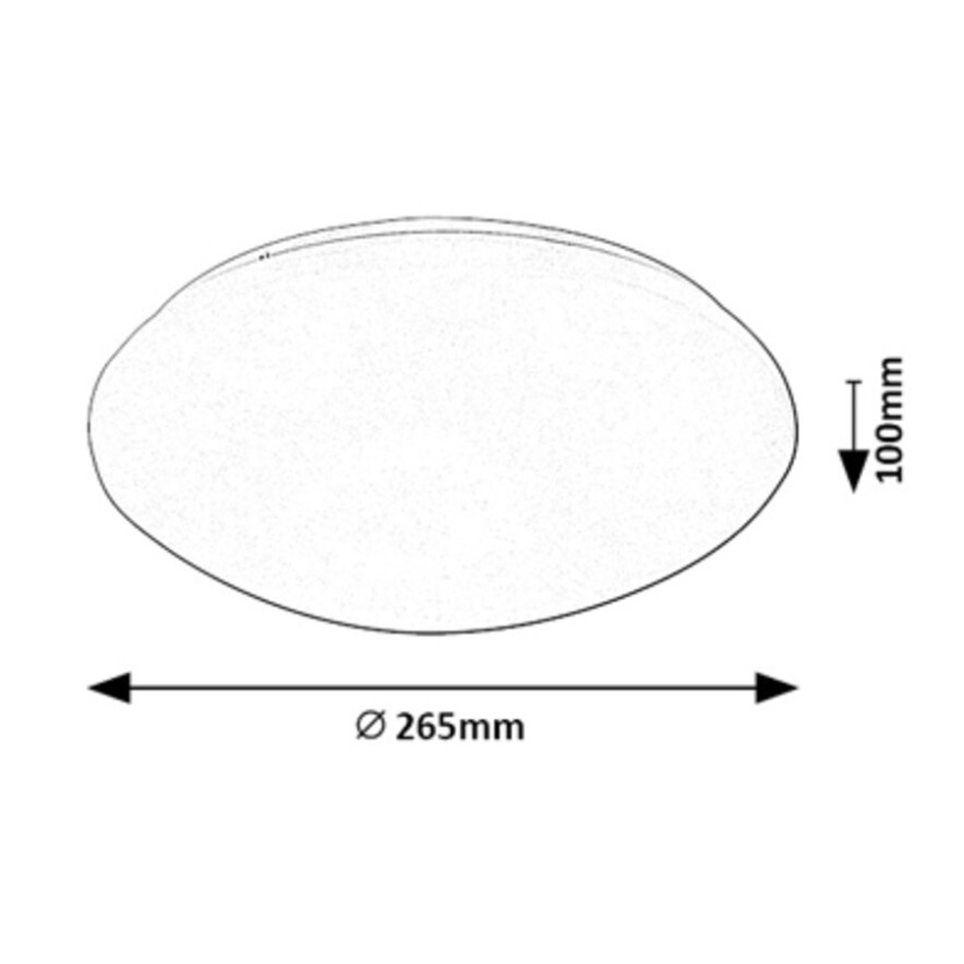 Rabalux - LED-kattovalaisin kanssa sensori LED/12W/230V IP44 4000K