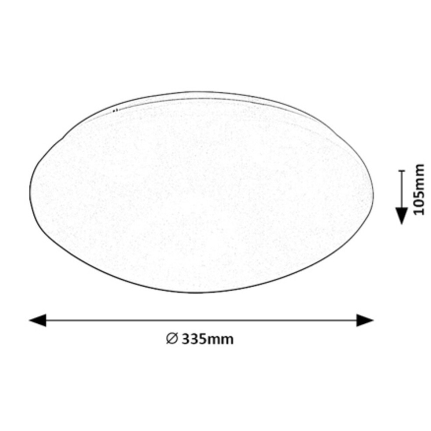 Rabalux - LED-kattovalaisin kanssa sensori LED/18W/230V IP44 4000K
