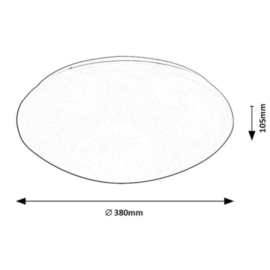 Rabalux - LED-kattovalaisin anturilla LED/24W/230V IP44 4000K halkaisija 38 cm