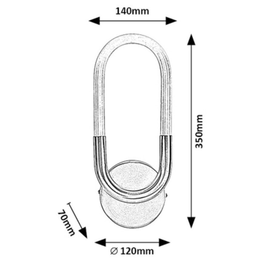 Rabalux - LED-seinävalaisin LED/9W/230V 4000K