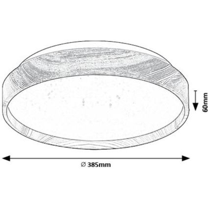 Rabalux - LED-kattovalaisin LED/24W/230V 3000K halkaisija 38 cm