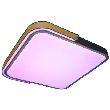 Rabalux - Himmennettävä LED-RGB-kattovalaisin LED/48W/230V 3000K/4000K/6500K Wi-Fi Tuya + kauko-ohjaus