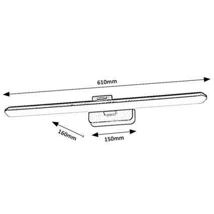Rabalux - LED-kuvavalo LED/15W/230V 4000K valkoinen