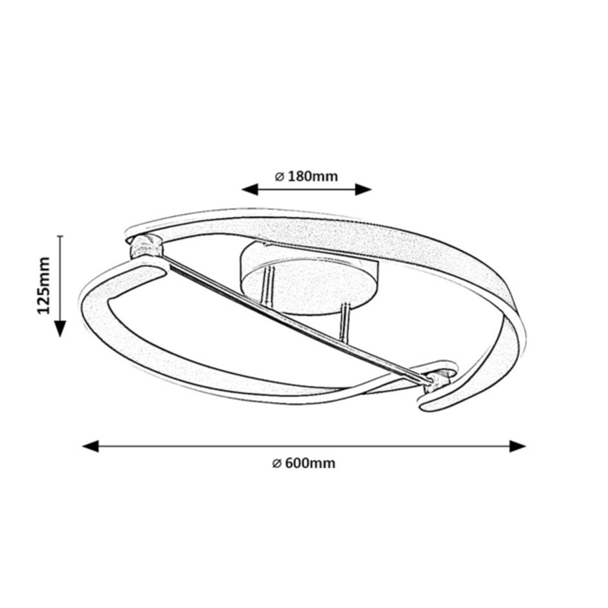 Rabalux - LED-kattovalaisin LED/40W/230V 3000K Ø 60 cm