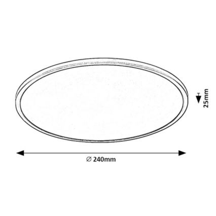 Rabalux - Himmennettävä LED-kattovalaisin LED/15W/230V 3000K 24 cm