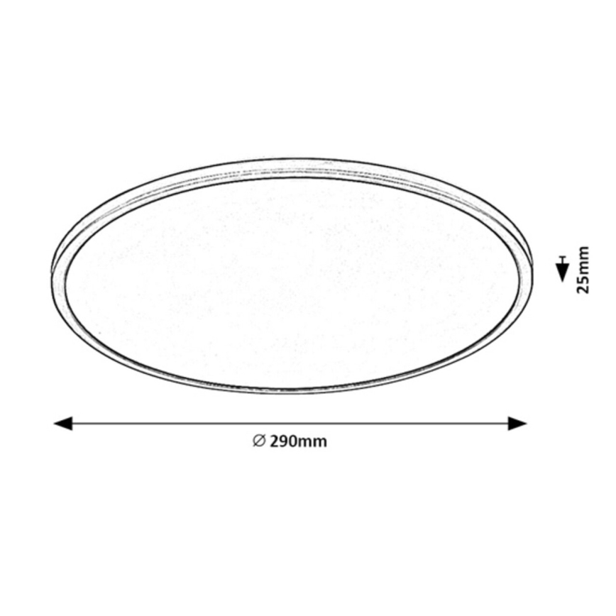 Rabalux - Himmennettävä LED-kattovalaisin LED/18W/230V 3000K 29 cm