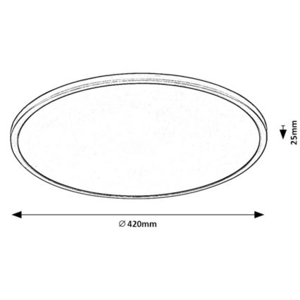 Rabalux - Himmennettävä LED-kattovalaisin LED/22W/230V 3000K 42 cm