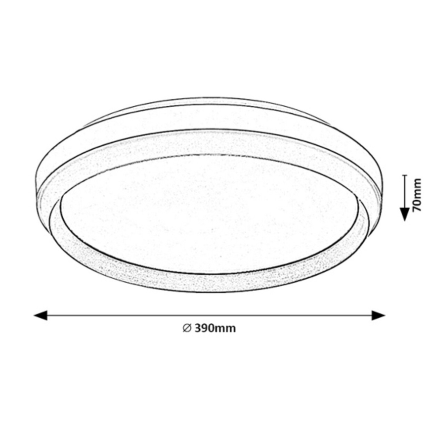 Rabalux - LED-kattovalaisin LED/24W/230V 3000K