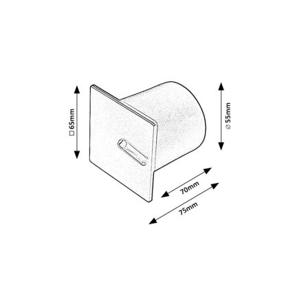 Rabalux - LED-portaikkovalo LED/3W/230V valkoinen
