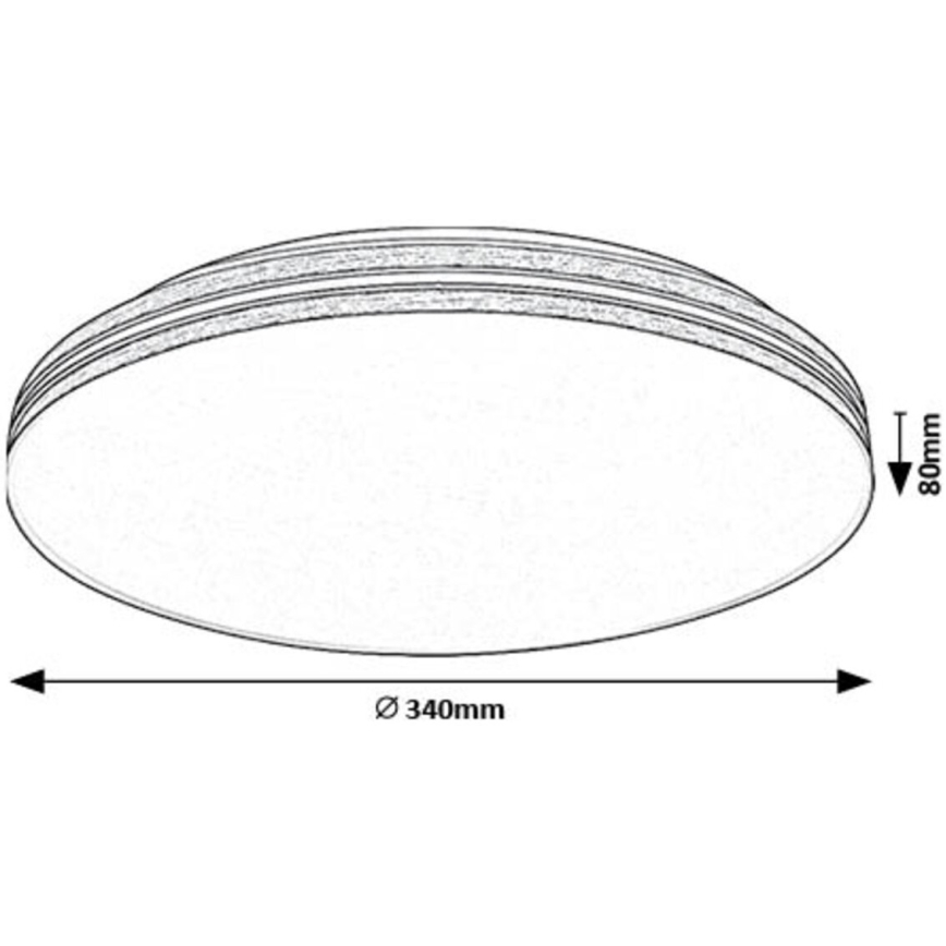 Rabalux - LED-kattovalaisin LED/18W/230V 4000K halkaisija 34 cm