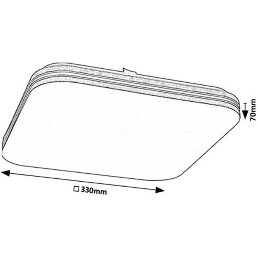 Rabalux - LED-kattovalaisin LED/18W/230V 4000K 33x33 cm