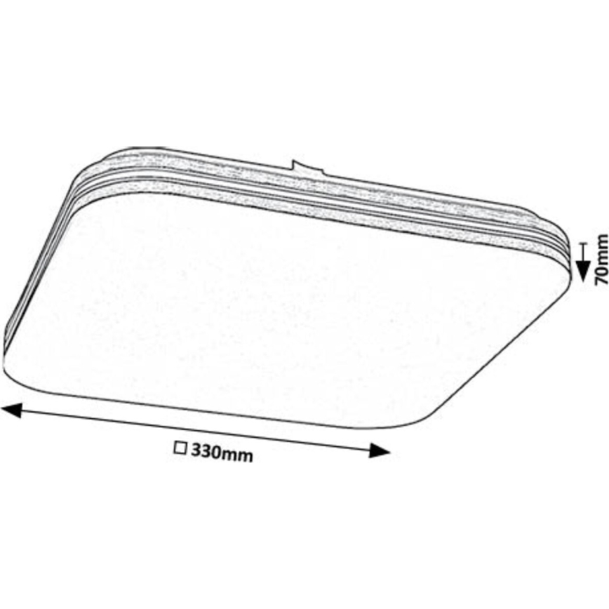 Rabalux - LED-kattovalaisin LED/18W/230V 4000K 33x33 cm