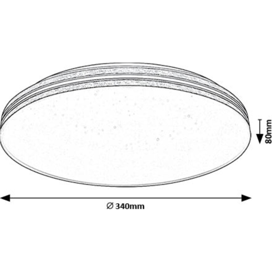 Rabalux - LED-kattovalaisin LED/18W/230V 3000K halkaisija 34 cm