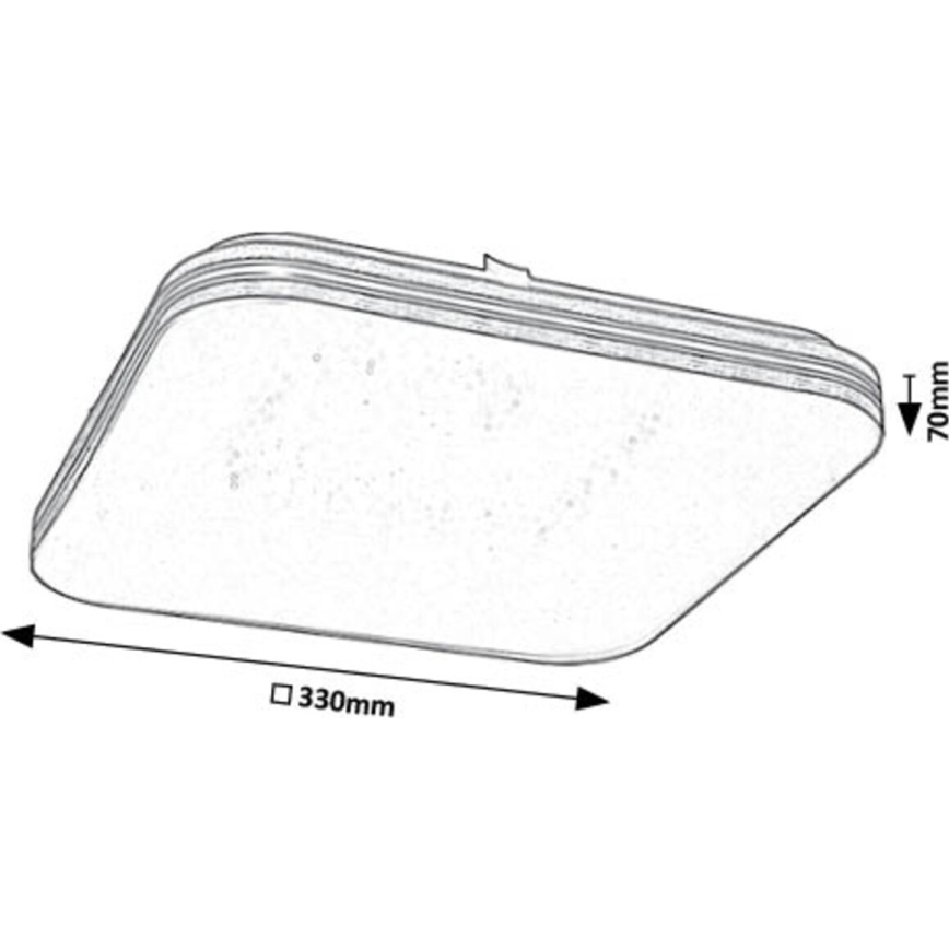 Rabalux - LED-kattovalaisin LED/18W/230V 3000K 33x33 cm