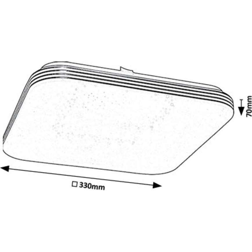 Rabalux - LED-kattovalaisin LED/18W/230V 4000K 33x33 cm