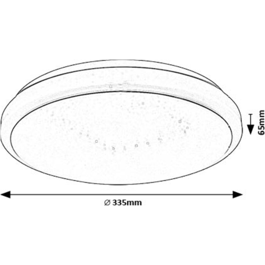 Rabalux - LED-kattovalaisin LED/18W/230V 3000K halkaisija 33 cm