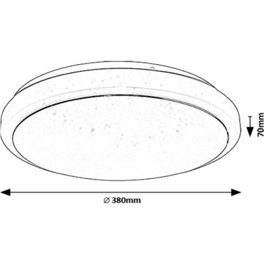 Rabalux - LED-kattovalaisin LED/24W/230V 3000K halkaisija 38 cm