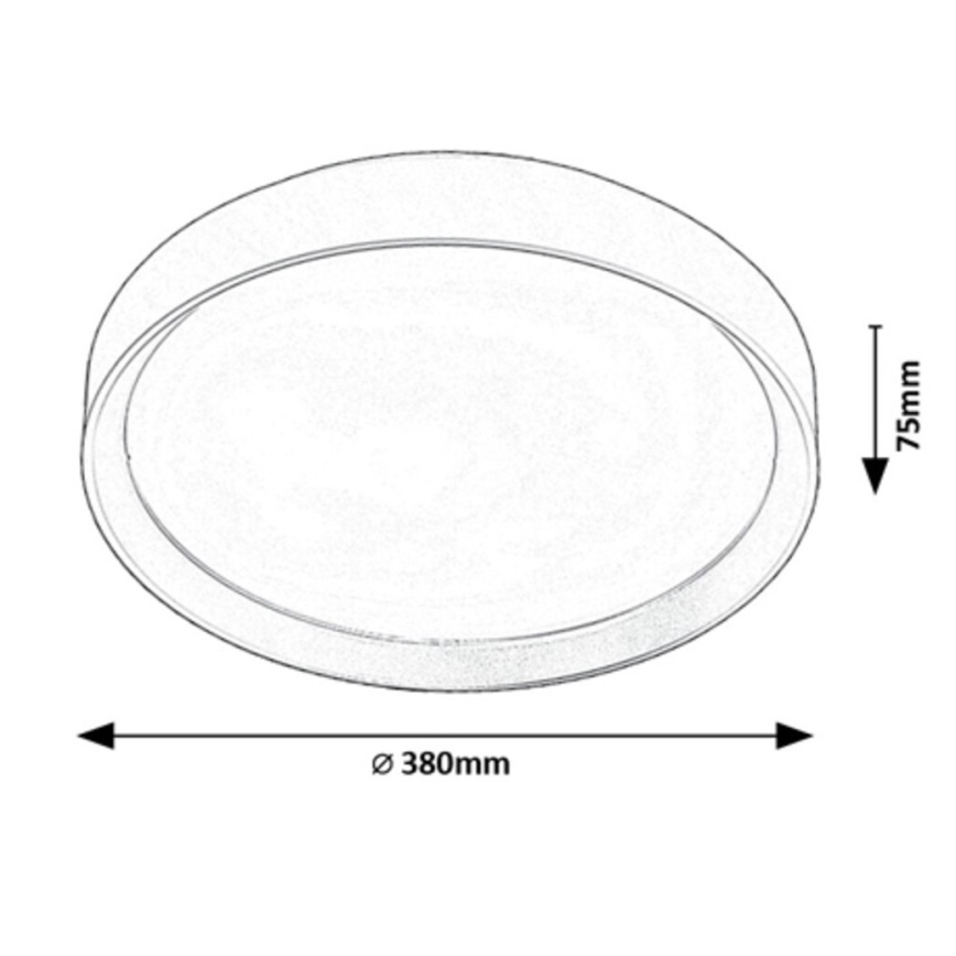 Rabalux - LED-kattovalaisin LED/25W/230V 3000K halkaisija 38 cm