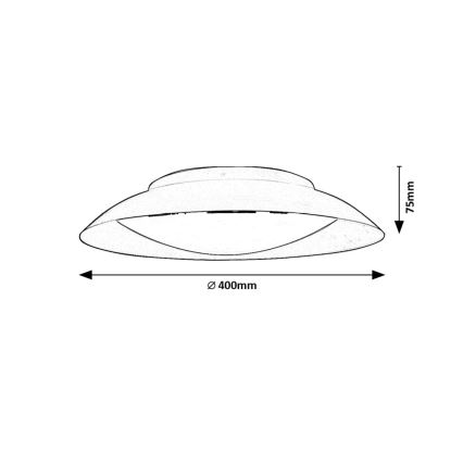 Rabalux - LED-kattovalaisin LED/24W/230V 3000K halkaisija 40 cm
