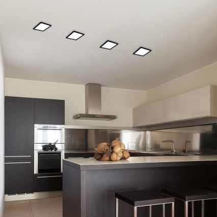 Rabalux - LED upotettava valo LED/6W/230V 12x12 cm musta
