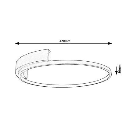 Rabalux - LED-kattovalaisin LED/23W/230V