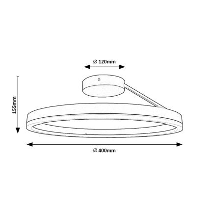 Rabalux - LED-kattovalaisin LED/24W/230V 3000/4000/6500K