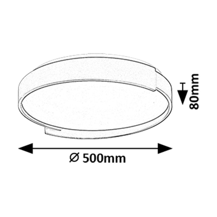 Rabalux - Himmennettävä LED-kattovalaisin LED/48W/230V 3000-6500K + kauko-ohjaus